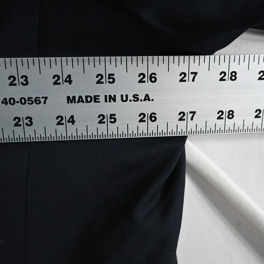 Pronto Uomo 52R Navy Blue 100%‎ Wool Blazer Suit Jacket Sport Coat